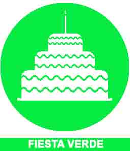 Cumpleaños Decoración Verde 1397